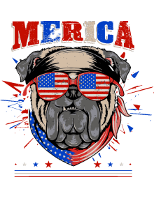 Pugs Rockeros y Patriotas